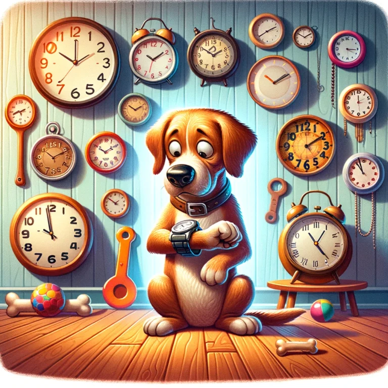 Dog Clock Watching