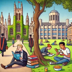 University TV versus reality