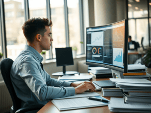 Man working at a desk