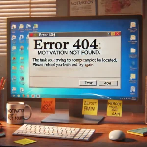 Error 404: Motivation Not Found