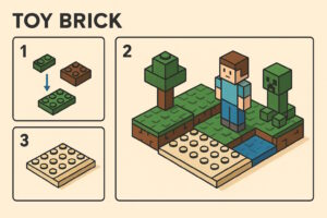Lego or Minecraft Person